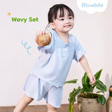 Bộ áo quần Wavy Set chất cotton lạnh mát mẻ ngày hè (6M-4Y)