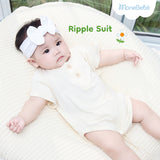 Bodysuit Ripple Suit chất cotton lạnh mát mẻ thấm hút cho bé (0M-12M)