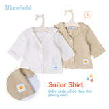 Áo Sailor Shirt tay lỡ, cổ thuỷ thủ dành cho bé (0M-3Y)