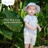 Bộ áo cotton lạnh & quần thoáng khí Puff Jumpy dành cho bé (6M-4Y)