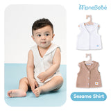 Set áo quần ba lỗ Sesame Set cổ thuỷ thủ dành cho bé trai và bé gái (0M-4Y)