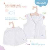 Set áo quần ba lỗ Sesame Set cổ thuỷ thủ dành cho bé trai và bé gái (0M-4Y)