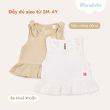Bộ áo ba lỗ nơ & quần xẻ ống Fluffly Breeze dành cho bé (6M-4Y)