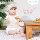 Bộ áo cotton lạnh & quần thoáng khí Puff Jumpy dành cho bé (6M-4Y)