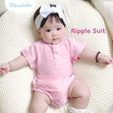 Bodysuit Ripple Suit chất cotton lạnh mát mẻ thấm hút cho bé (0M-12M)