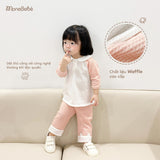 Bô dài tay Cozy Waffle chi tiết dễ thương dành cho bé trai và bé gái (6M-5Y)
