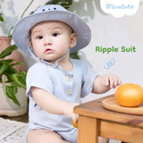 Bodysuit Ripple Suit chất cotton lạnh mát mẻ thấm hút cho bé (0M-12M)