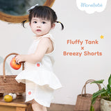 Bộ áo ba lỗ nơ & quần xẻ ống Fluffly Breeze dành cho bé (6M-4Y)