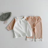 Bô dài tay Cozy Waffle chi tiết dễ thương dành cho bé trai và bé gái (6M-5Y)