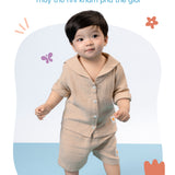 Áo Sailor Shirt tay lỡ, cổ thuỷ thủ dành cho bé (0M-3Y)